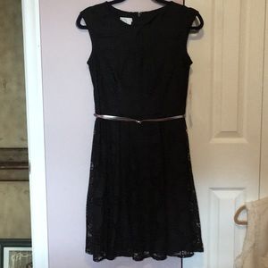 Black lace dress